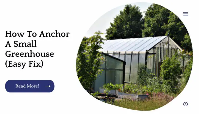 How To Anchor A Small Greenhouse (Easy Fix)