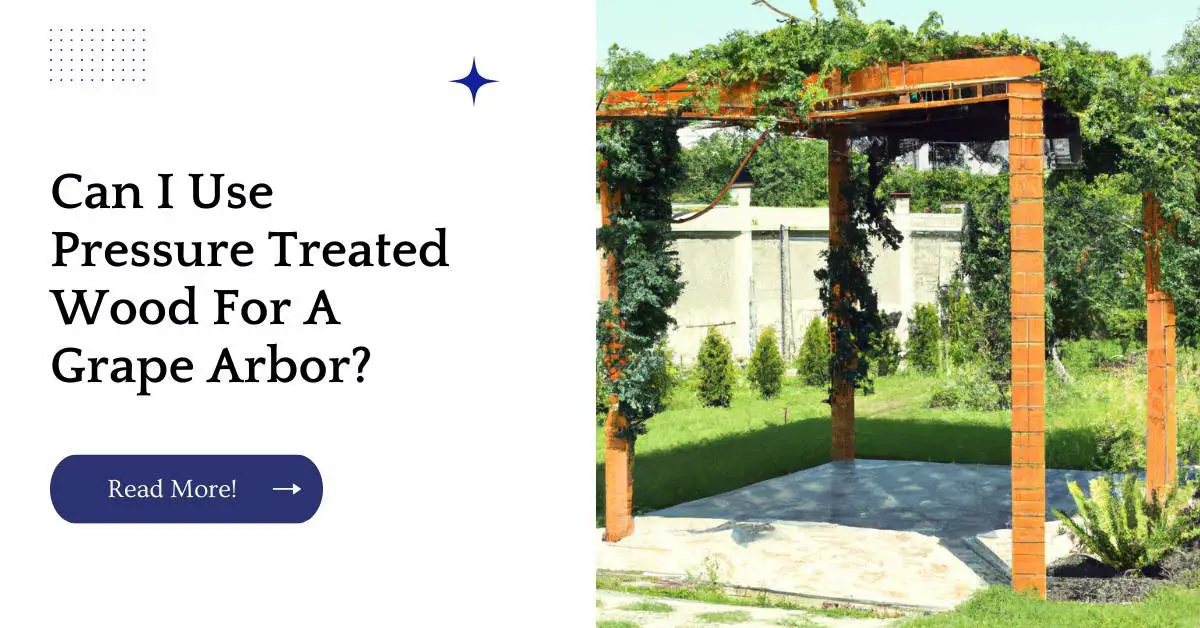 Can I Use Pressure Treated Wood For A Grape Arbor?