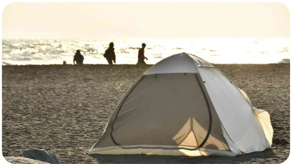 a tent on the beach