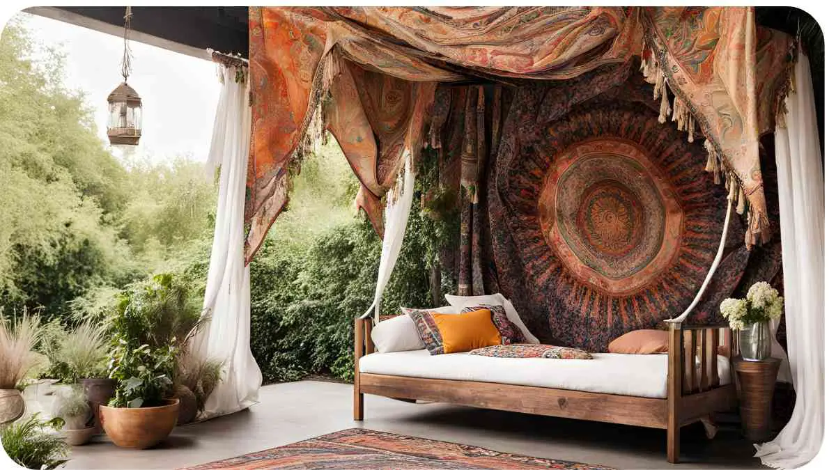 Tapestry Canopies: Bohemian Chic for Your Outdoor Space